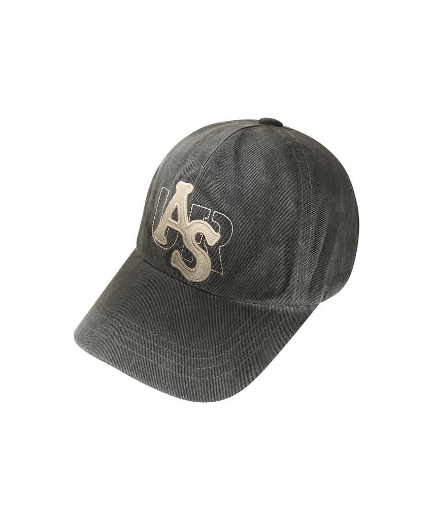 Aejeuyua Washed Logo Ball Cap Charcoal