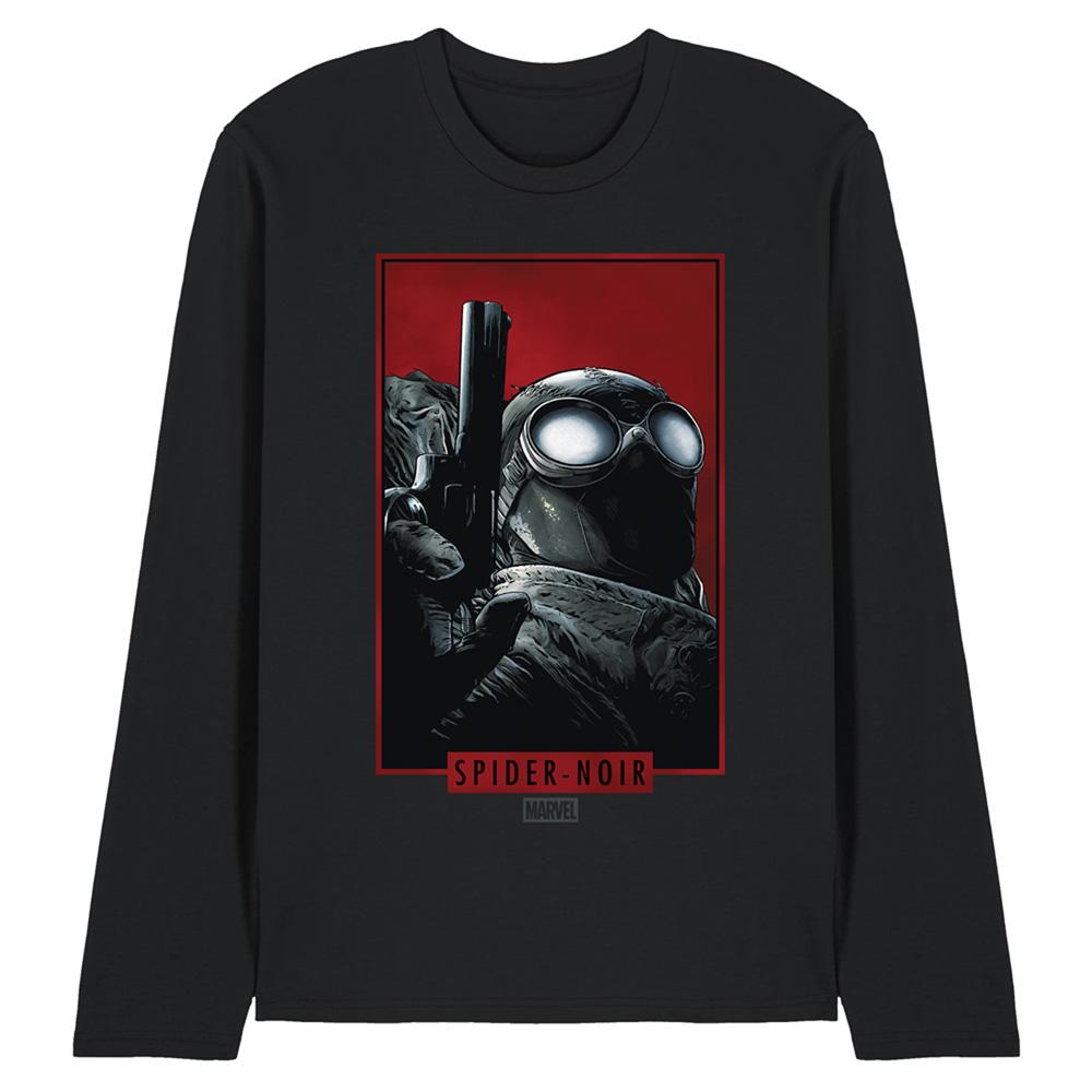 Spider-Noir Unisex Adult Comic Cover Ringspun Cotton Long-Sleeved T-Shirt