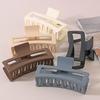 Extra Large 13CM Matte Rectangular Claw Clip, Women's Hair Styling Accessory