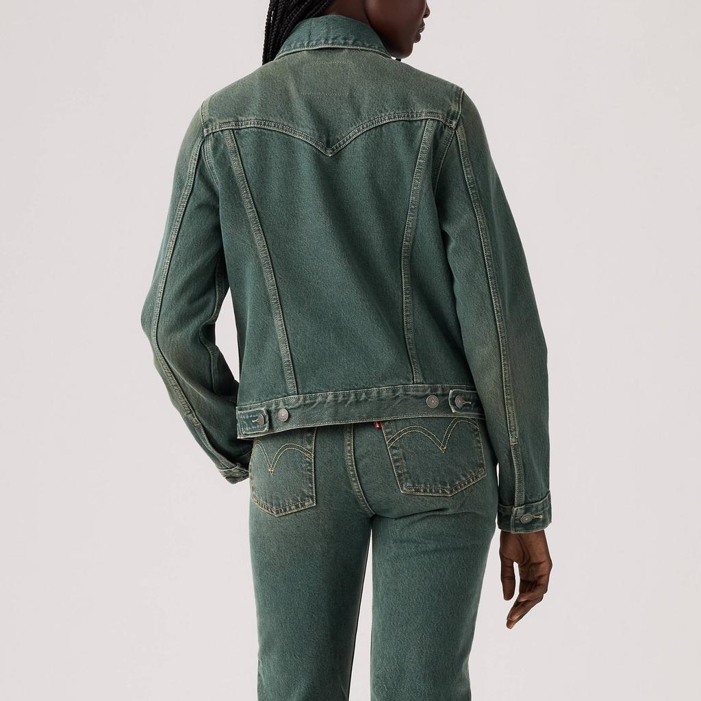 Levis Simple Versatile Casual Comfortable Single Button Long Sleeve Denim Jacket Women Jackets 004H4-0000