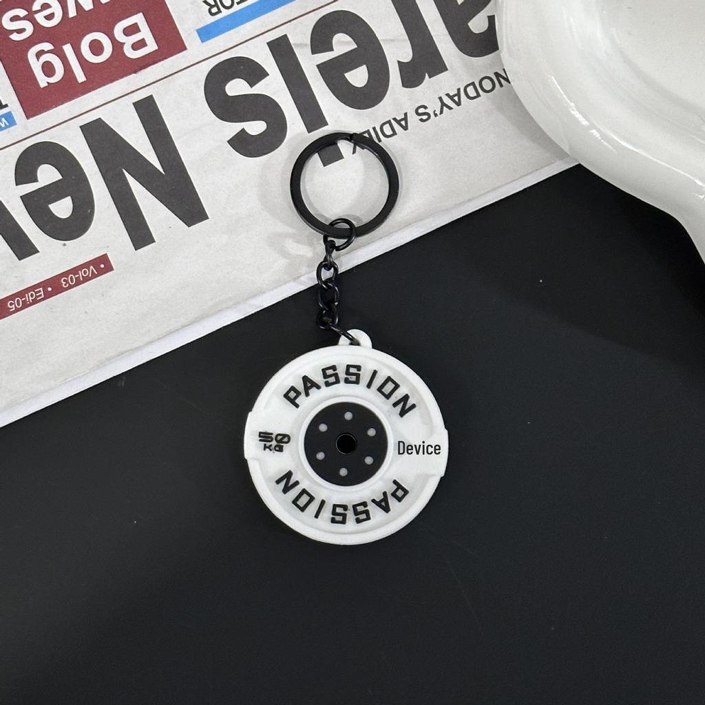 Fitness Series Gummi-Schlüsselanhänger: Hantel- & Kurzhantel-Anhänger für Geschenke