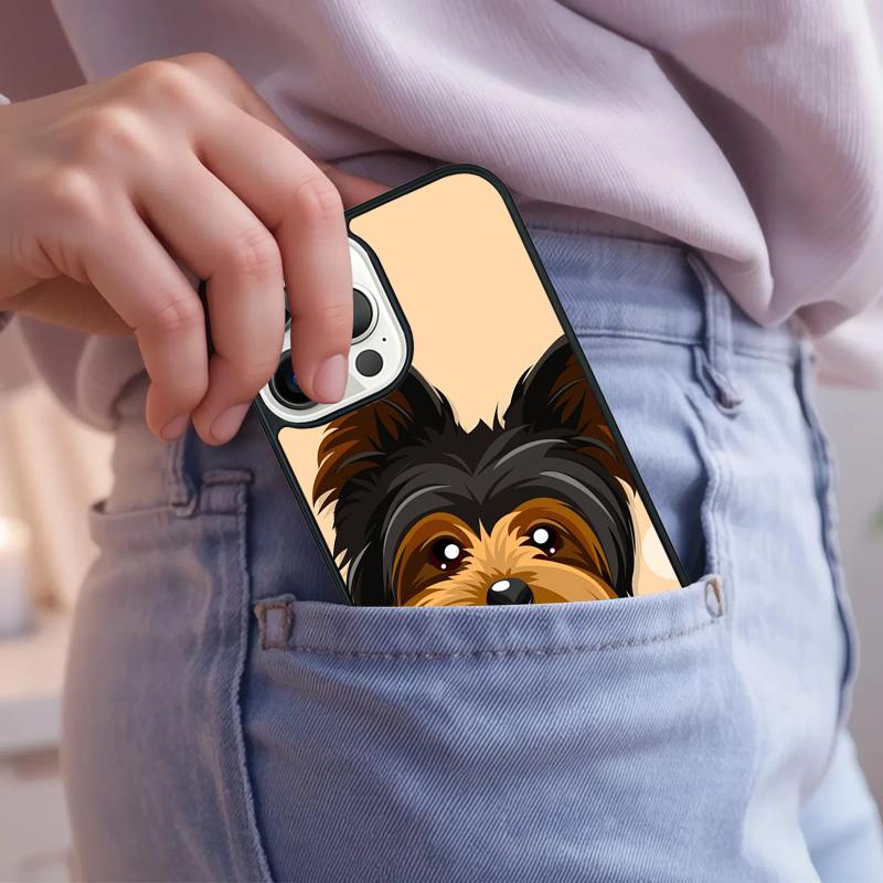 Yorkshire Terrier Dog Puppy Phone Case For iPhone 17 Air 15 16e 14 13 Pro Max Coque 12 11 Pro Max PLUS Cover