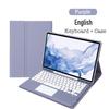 Portable Detachable Touch Wireless Bluetooth TPU Keyboard Case For Samsung Tab S8 Plus / S7 FE 12.4 Inch Tablet Protective Cover
