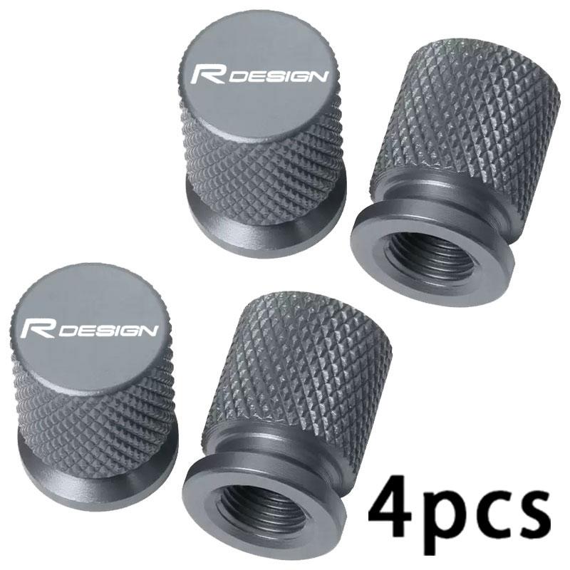 4PCS Colorful Car Tire Valve Cap For Volvo Rdesign T6 AWD C30 C70 S40 S60 S70 S80 S90 XC30 XC40 XC60 XC90 V40 V60 V90 EM90