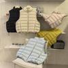 Women's Stand Collar Down Vest Sleeveless 90 White Duck Down Gilet Casual Loose Short Puffer Waistcoat Winter Outerwear