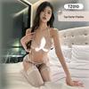Jiuli Qingchuan Sexy Sheer Lingerie Set - Pure Desire See-Through Pajamas with Webbing Fun.