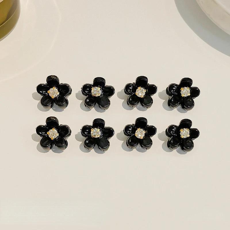New 10pcs Mini Floral Hair Claw Kawaii Hair Clip Claw Clamp Braid Clips Headwear Girls Women Hair Accessories