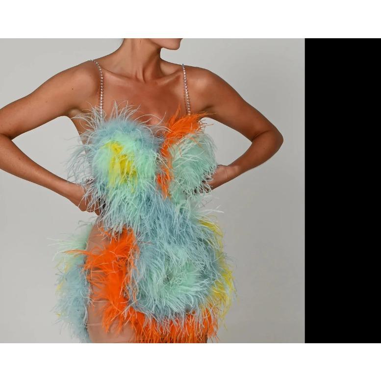 Feather1/5/10meter Natural Ostrich Feather Trim Dress for Women Quality Soft Plumes Fringes Wedding Skirt Decoration Party Cloth Ribbon