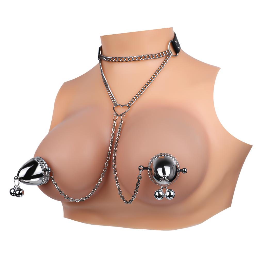 Bdsm Bondage Sex Products of Metal Nipple Clamp with Metal Chain for Women Fetish Steel Nipple Men Metal Bell Breast Clamps