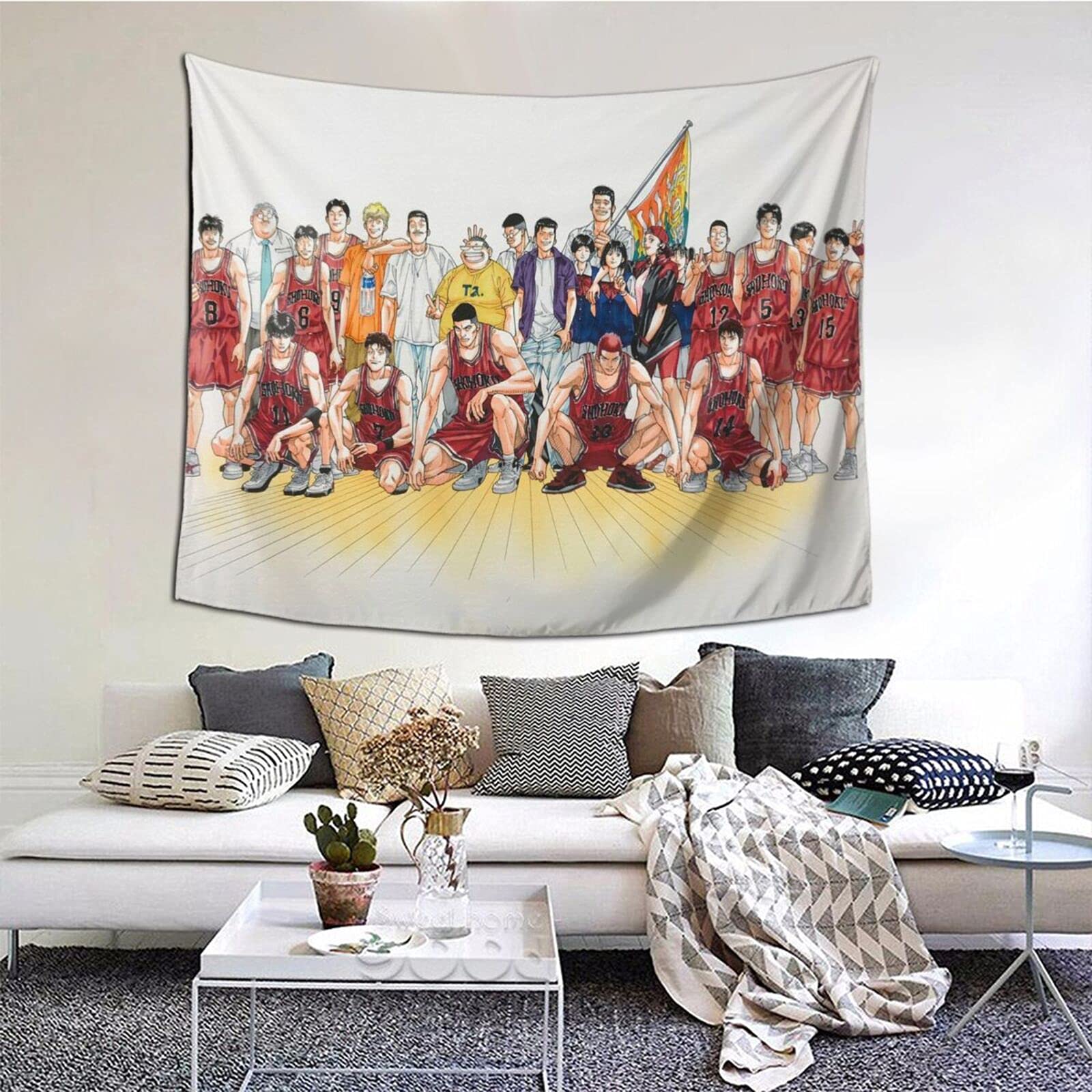 

Slam Dunk Stylish Wall Hanging Home Living Window Unique Modern Fabric 100x150cm Tapestry, Decor, Decor, Room, Bedroom, Decor, Gift, Fabric,