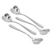 4pcs Coffee Spoon Stainless Steel Heart Shaped Tea Dessert Sugar Stirring Spoon for Cafe