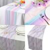Vibranting Colorful Table Cover Sturdy Spill Proof Materials Easy Cleaning Foldable for Home Celebration