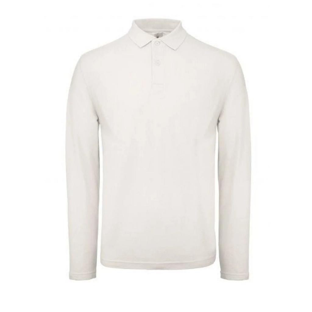 B&C Mens ID.001 Long-Sleeved Polo Shirt