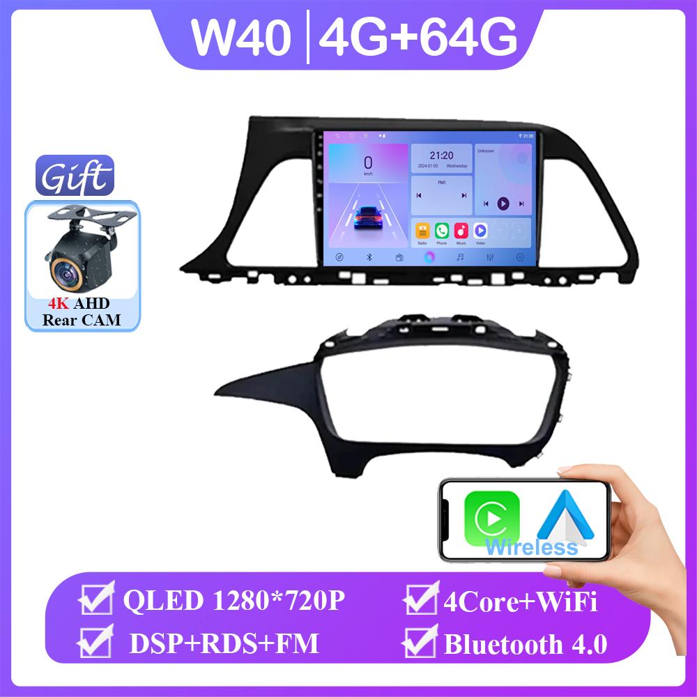Android 14 For Hyundai Sonata 7 LF 2014 2015 2016 2017-2020 Auto Radio Stereo Video Player GPS Navigation Multimedia No 2din DVD