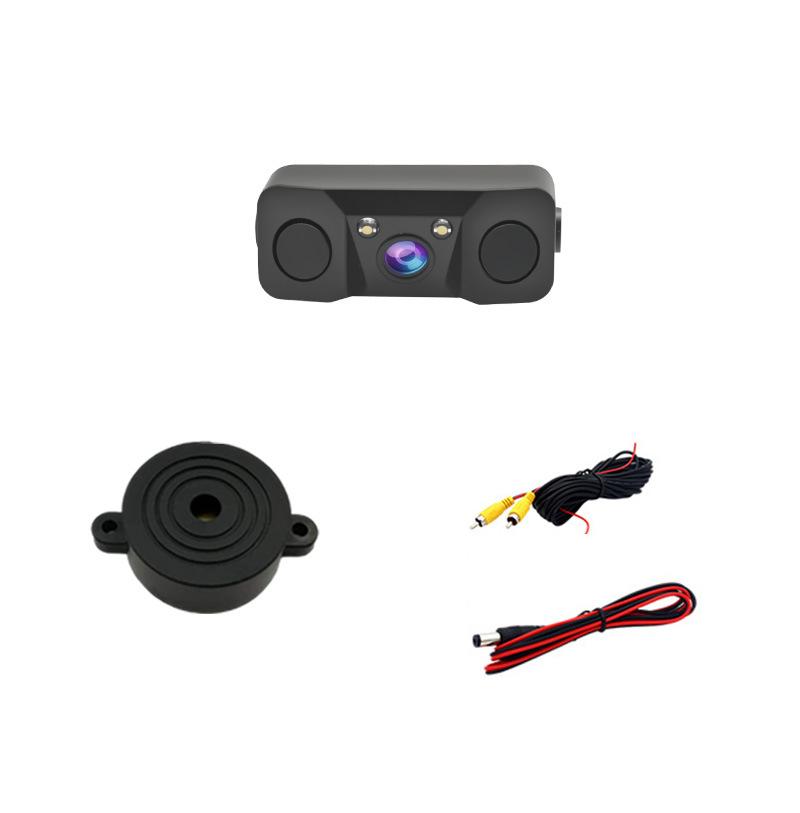 

12В автомобильная визуальная камера высокой четкости три-в-одном, парковочный радар, все-в-одном устройство 3-in-1