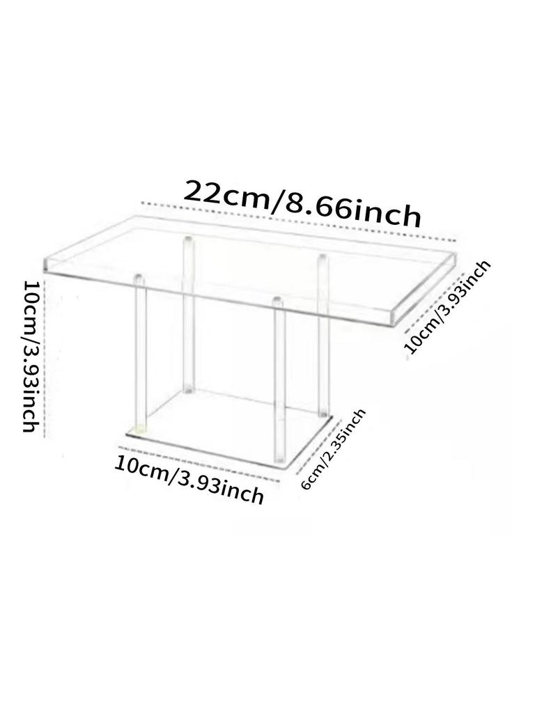 Transparent Acrylic Dessert Cake Display Stand and Platter Tray