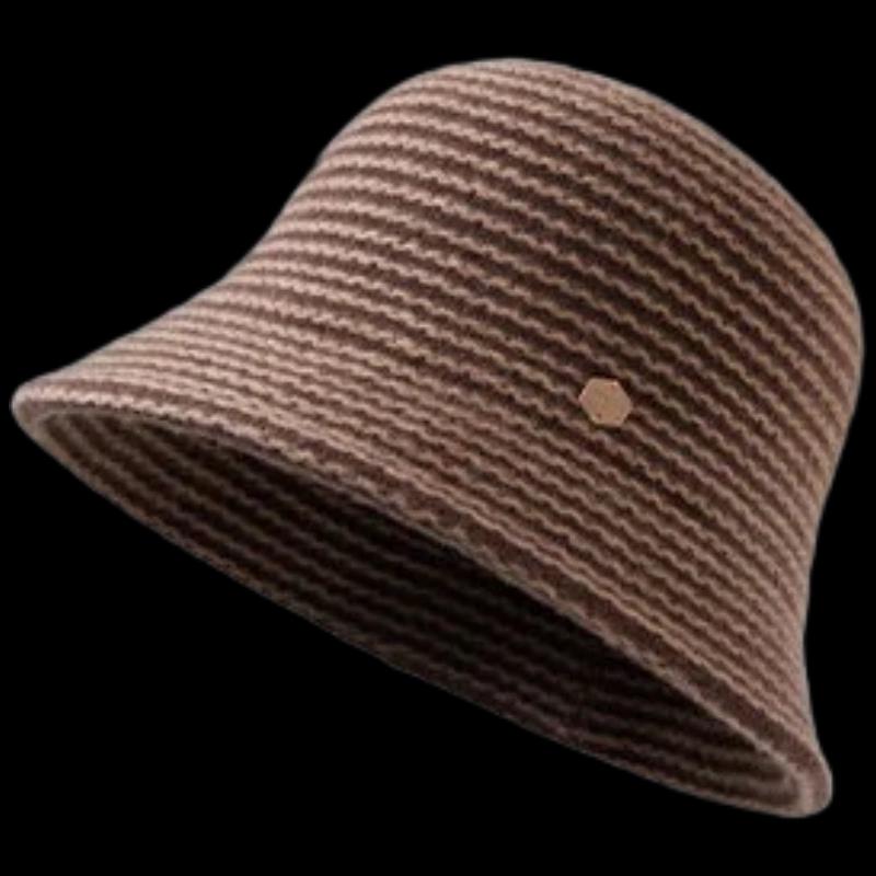 JIUMU Women's Warm Knitted Bucket Hat