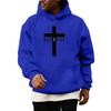 Pullover für Herren Kreuz Pullover Kapuzenpullover Grafik Langarm Sweatshirt