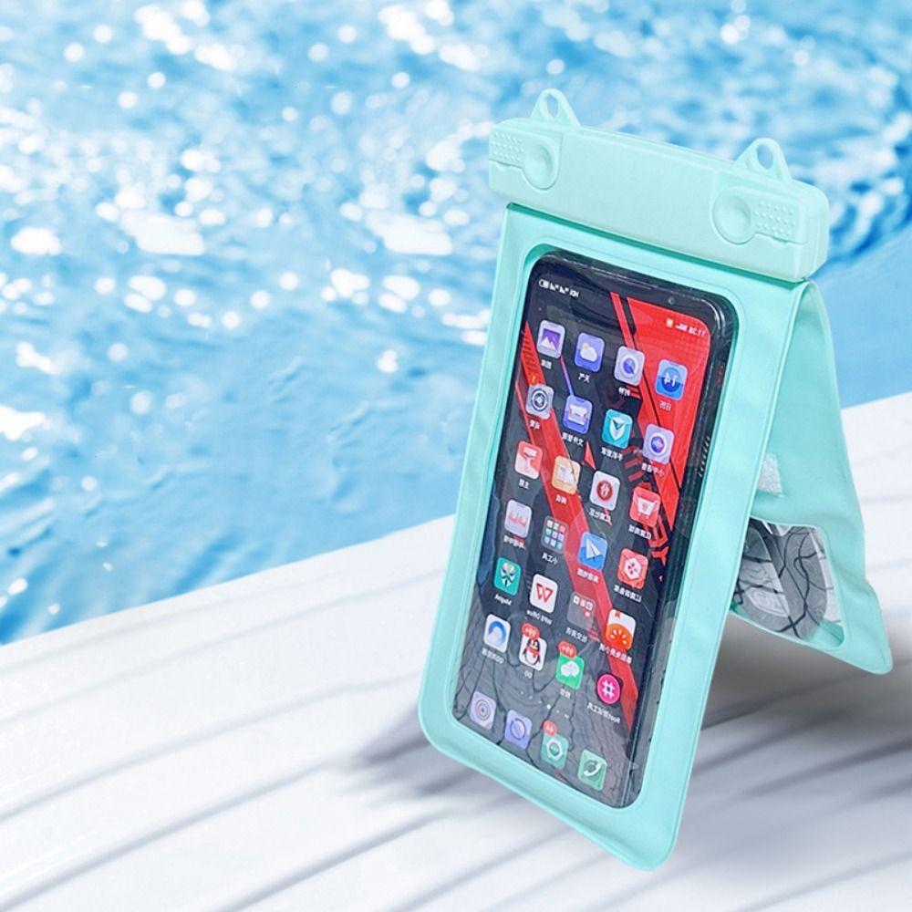 Touchscreen Waterproof Phone Pouch Double Pocket Clear Swim Phone Cover  Swimming