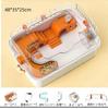 Hamster Small Animal Made of Assembly Set Including Water Length Easy To Easy To Full of Ventilation Gorgeous Orange Diameter 12cm Wheels QD-WST Cage,