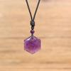 [COAI] Amethyst Hexagram Necklace (February Birthstone) - Unisex