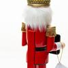 Elegant 38cm Wood Nutcrackers Statue Artistic Tabletop Decoration for Nut Cracking and Display Stylish Desktop Ornament
