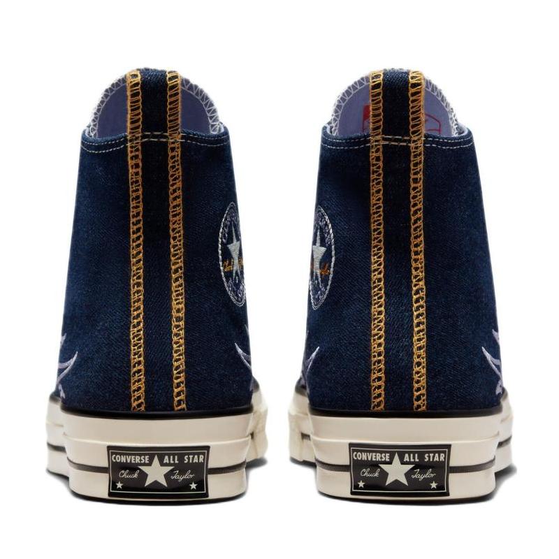 Converse Chuck Taylor All Star 1970s Lightweight Woven High Top Espadrilles Unisex Blue