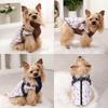 Kurtka dla szczeniaka z szelkami Jesień Zima Ciepłe ubrania dla psa dla małych średnich psów Kot Bezpieczna odblaskowa Wodoodporna płaszczyk dla chihuahua