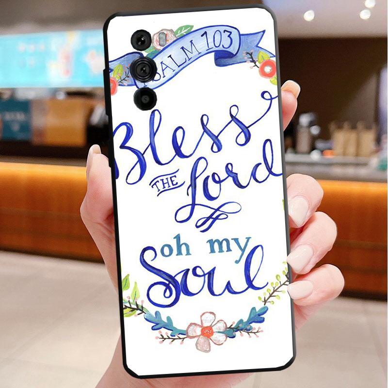 Bible verse Christ Jesus Funda Phone Case For Motorola Edge 50 40 Pro 60 50 40 30 Ultra Neo Fusion Moto G Play G Stylus G Power