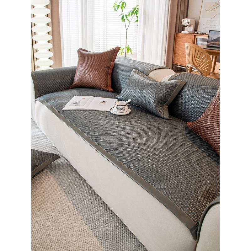Summer Summer Mat Sofa Cushion Summer Anti-Scratching Rattan Mat Cushion Non-Slip Sofa Cover Seat Cushion