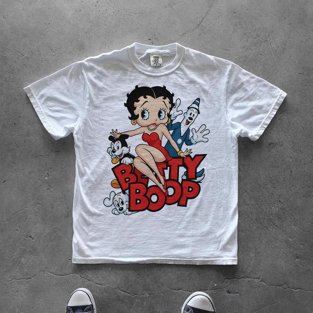 Betty Boop Shirt | Vintage Cartoon Graphic Tee | Retro 1930s Character T-Shirt