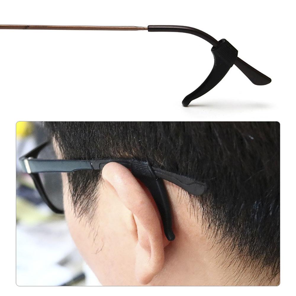 Silicone world 1Pair Anti Slip Ear Hook Eyeglass Eyewear Accessories Eye Glasses Silicone Grip Temple Tip Holder Eyeglasses Grip