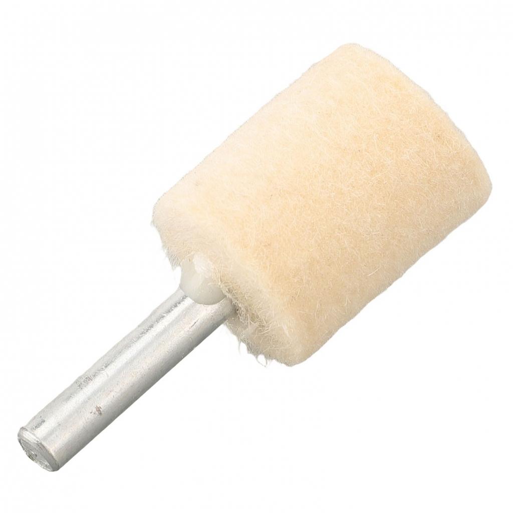 Professionelles Wollfilz montiertes Polierrad 6mm Schaft Verschiedene Durchmesser
