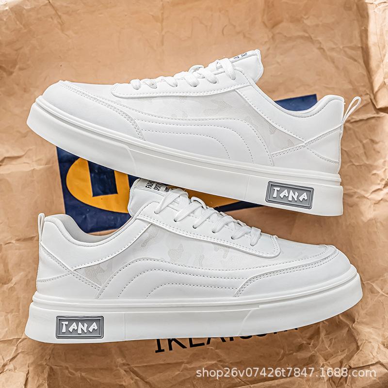 

Кеды мужские 2025 новая весна дышащие дезодорирующие черные кеды камуфляжные популярные кеды повседневные спортивные модные туфли 44 белый