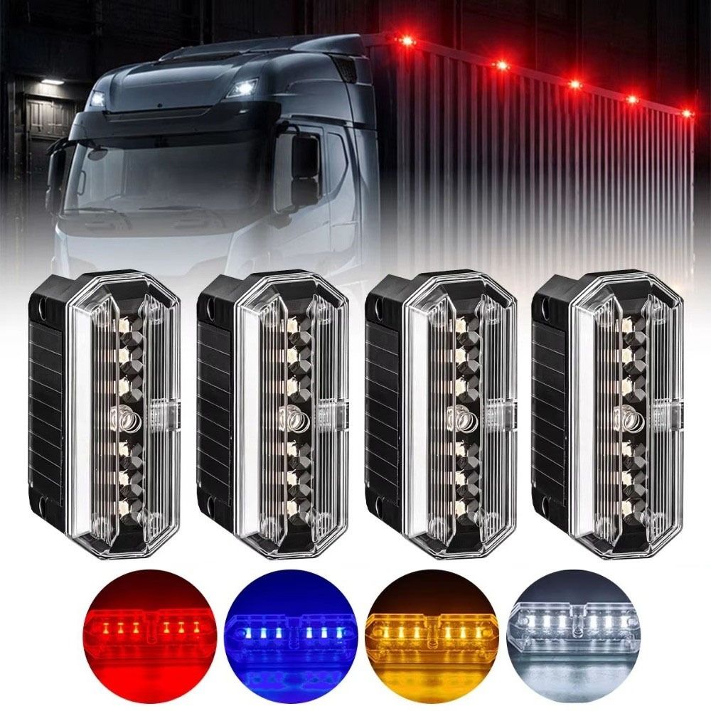 Vibration Activated Vehicle Warning Light Solar Powered Safety Strobe Light  Truck