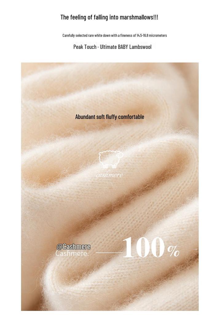 2026 New Autumn Winter Women's Pure Cashmere V-neck Sweater - Loose, Versatile Knitwear