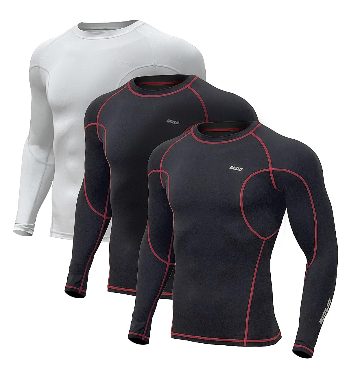 

Компрессионный комплект с длинным рукавом Весна Лето Защита от УФ-лучей Влагоотводящий Быстросохнущий Компрессионная футболка Бег Бег трусцой Бейсбол Спортзал Альпинизм