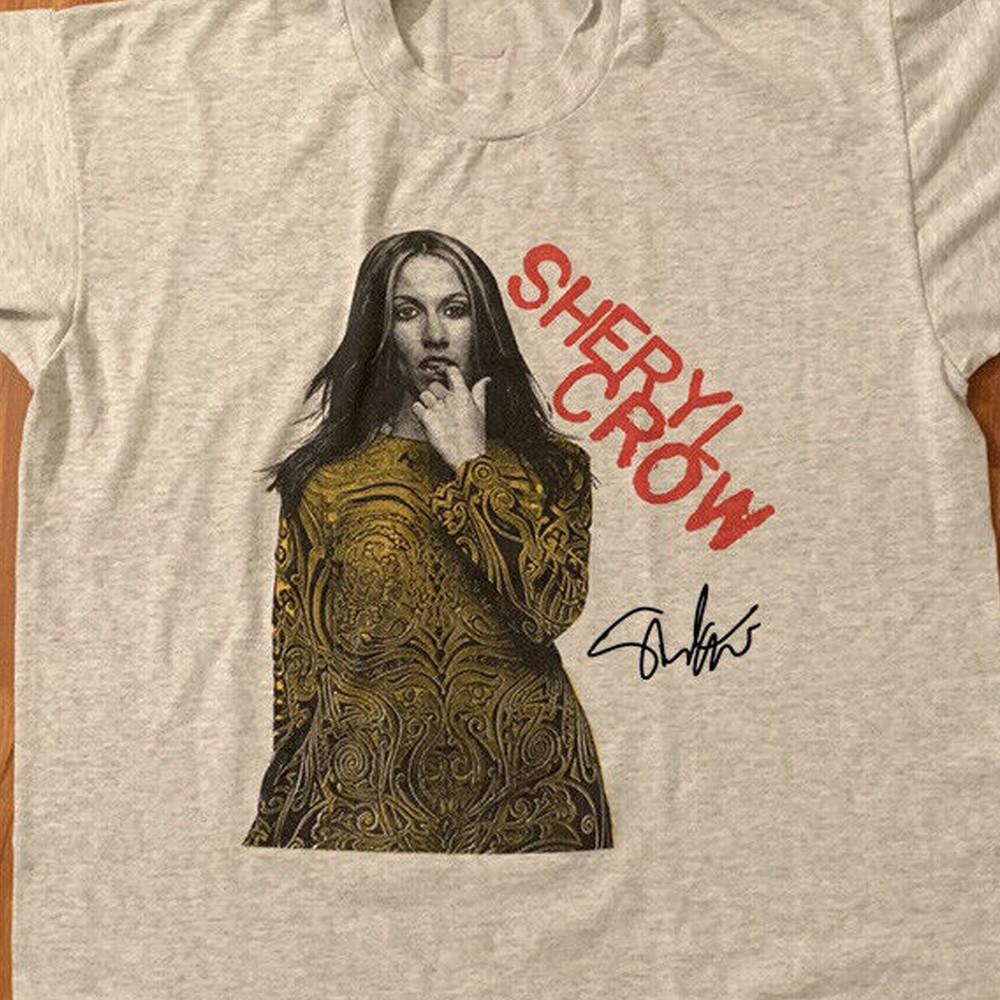 

Sheryl Crow tour signed VTG gray T-shirt short sleeve All sizes S-5Xl Unisex T-Shirt S