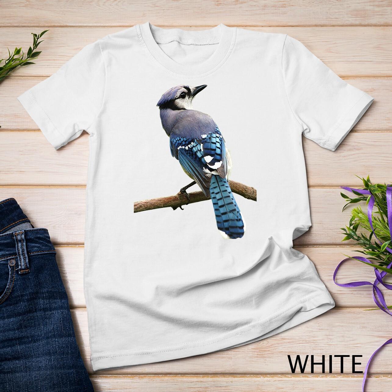 Blue Jay Bird Ornithology Unisex T-Shirt Mens Womens Tees Top 4XL