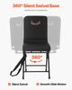 Hunting Chair, 360° Silent Swivel, Foldable Lightweight Portable Blind Chair, Heavy-Duty Steel Frame Ground Stool Seat, with Adjustable Shoulder