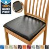 Waterproof PU Leather Chair Seat Cover Solid Kitchen Dining Room Cushion Protector Durable Easy Clean