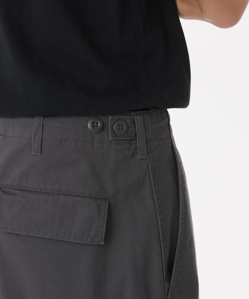 MUSINSA STANDARD Cotton Wide Multi-Pocket Cargo Pants [Dark Gray]