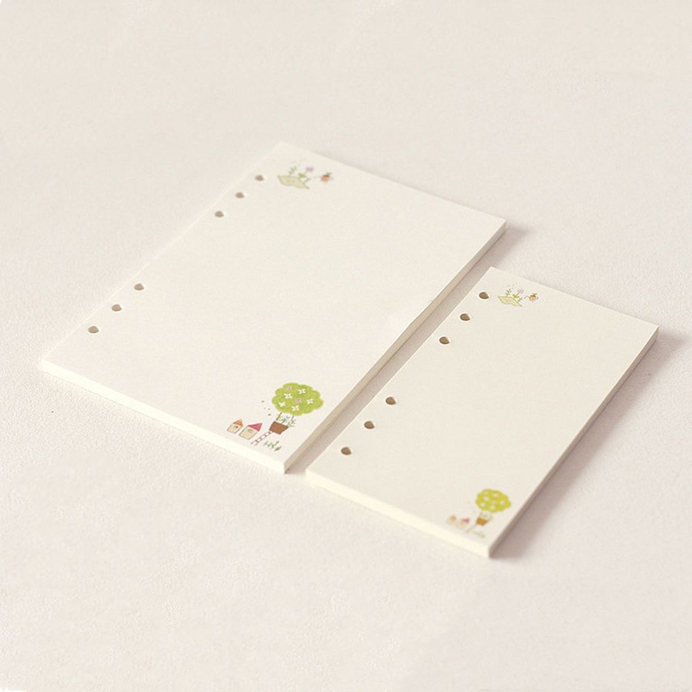 Students Kawaii A5 A6 Monthly To Do List 45 Sheets Notebook Paper Notebook Refill Binder Inside Page Loose Leaf Paper Refill