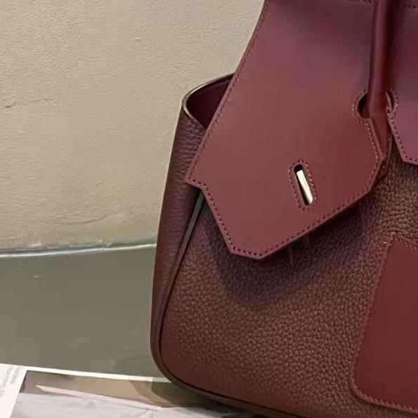 New genuine leather women's bag top layer cowhide 30CM irregular diagonal hijab Desordre handbag