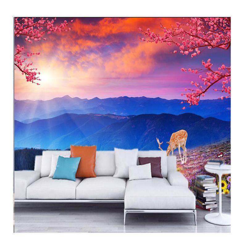 

Mountain Landscape Wallpaper For Walls Mural Living Room Home Decor Wall Mural 200 cm(W) x 140 cm(H)