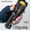 1000LM Telescopic Zoom Flashlight Outdoor White Laser USB Flashlight Flashlight Charging Household Rechargeable Emergency X1L2