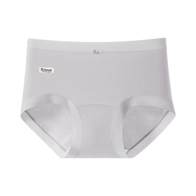 Big Size Ladies Spring and Summer Sexy Pure Cotton Mulberry Silk Antibacterial Crotch High Waist Belly Lift Hip Briefs