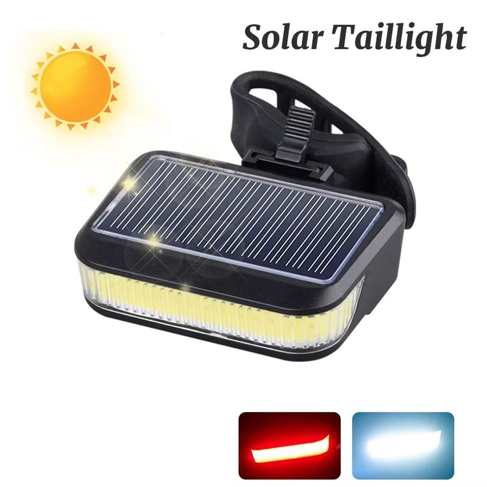 

6 Gears Bike Solar Taillights Waterproof Solar Bicycle Rear Light Durable LED Cycling Lamp Outdoor