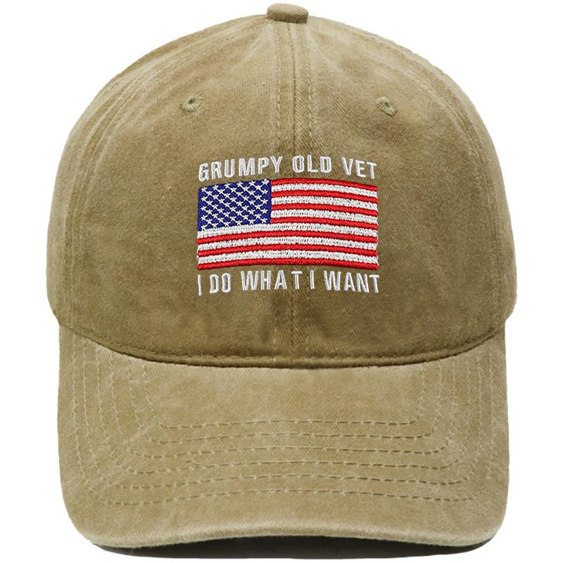 DON T LET THE OLD MAN IN Embroidered baseball cap retro dad hat European and American men's and women's casual