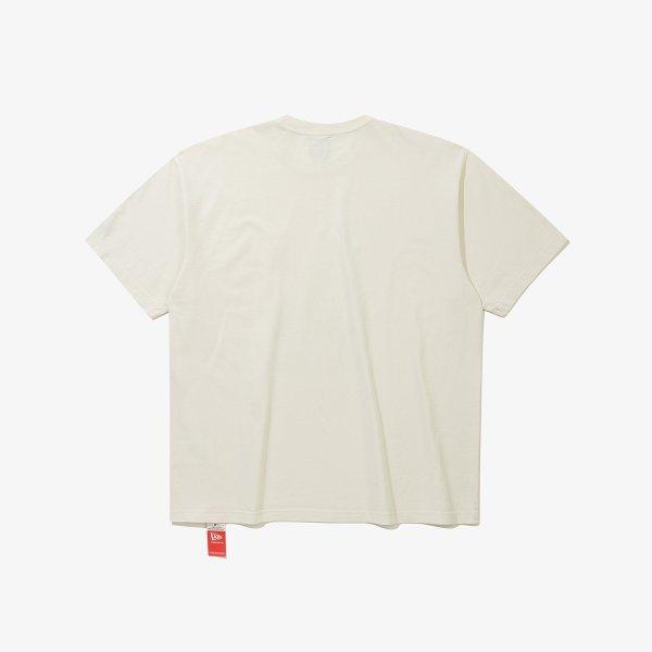 New Era Mlb La Dodgers Big Logo T shirT Cream 15147557